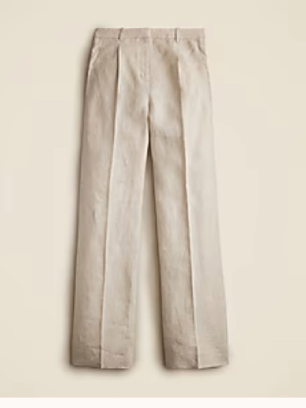 J.Crew Wide Leg Essential Pant Linen Flax